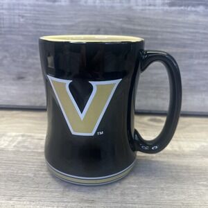Vanderbilt Commordores NCAA Black 14oz Coffee Mug Cup Logo Brands